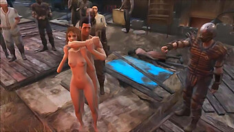 Paródia De Desenho Animado De Fallout 4 De Sexo Grupal Público Em Diamond City