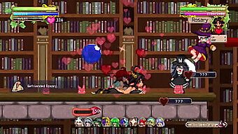 Sexy Hentai Action In The Library - Oral And Anal Pleasure