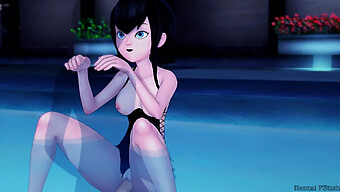 Cartoon Sex In The Pool: Mavis Gets Creampied