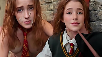 A Beleza Natural Hermione Granger Realiza Seus Desejos Em Um Vídeo Hd Pov