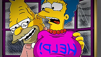 Marge Simpson, En Seriefigur, Identifieras Felaktigt Som En Prostituerad Av Sin Granne På Grund Av Hennes Avslöjande Klädsel. I Denna Animerade Hentai-Parodi Möjliggör Homers Frånvaro Ett Vilt Möte Med Flera Partners I Olika Positioner.