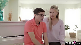 Piano Teacher Bunny Madison Satisfies Her Young Student With Oral And Doggystyle