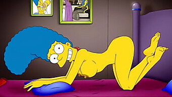 Marge'S Anale Plezier In Hentai Animatie Met Zaad Spuiten