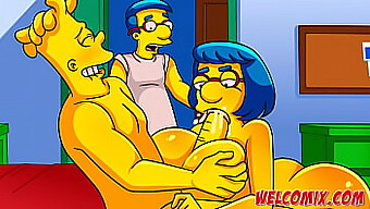 Barty Gets Friendly With A Big-Titted Mom In A Simptoons Simpsons Porn Parody